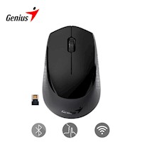 Mouse silencioso Genius NX-8000S Bluetooth receptor USB 24GHz Negro